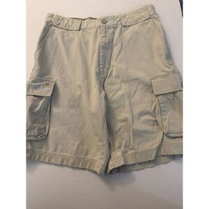 IZOD Mens Cargo Shorts Size‎ 34 Beige Outdoor Casual Comfortable